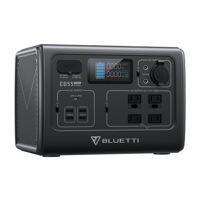 BLUETTI EB55 Portable Power Station | 700W 537Wh