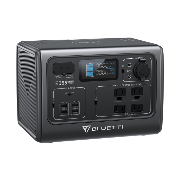 BLUETTI EB55 Portable Power Station | 700W 537Wh